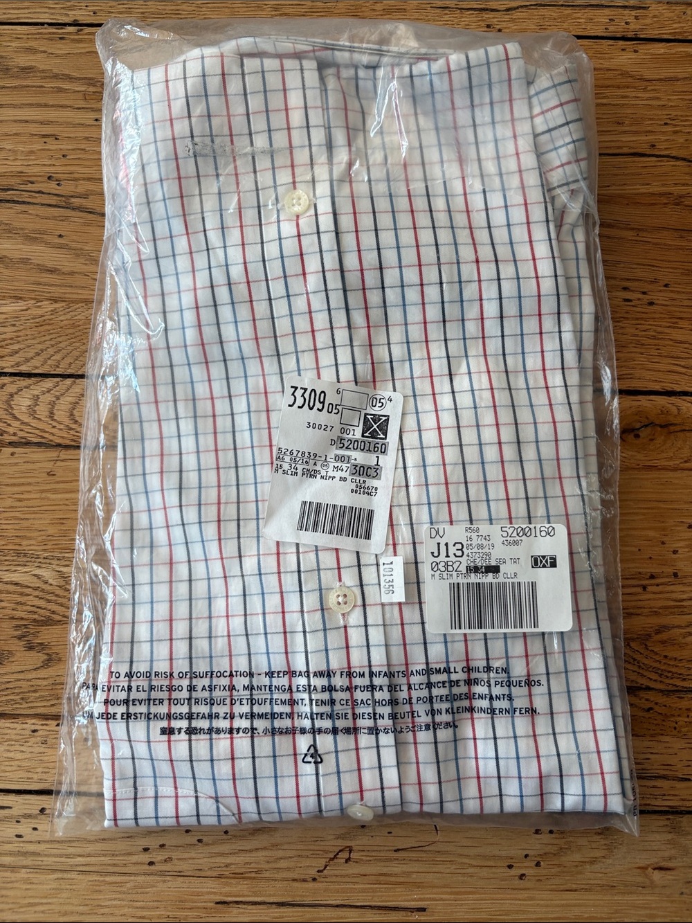 NWT Slimfit Lands' End Button Up size 15-34 - Picture 4 of 5